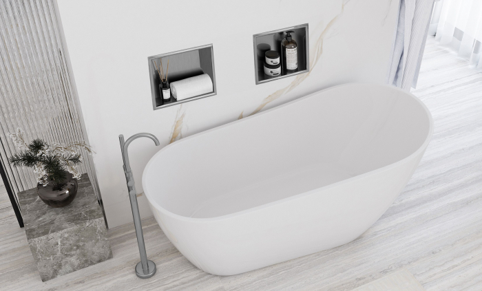 bathroom shelf 30x30 steel brush [7]