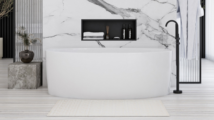 bathroom shelf 30x60 black matt [7]