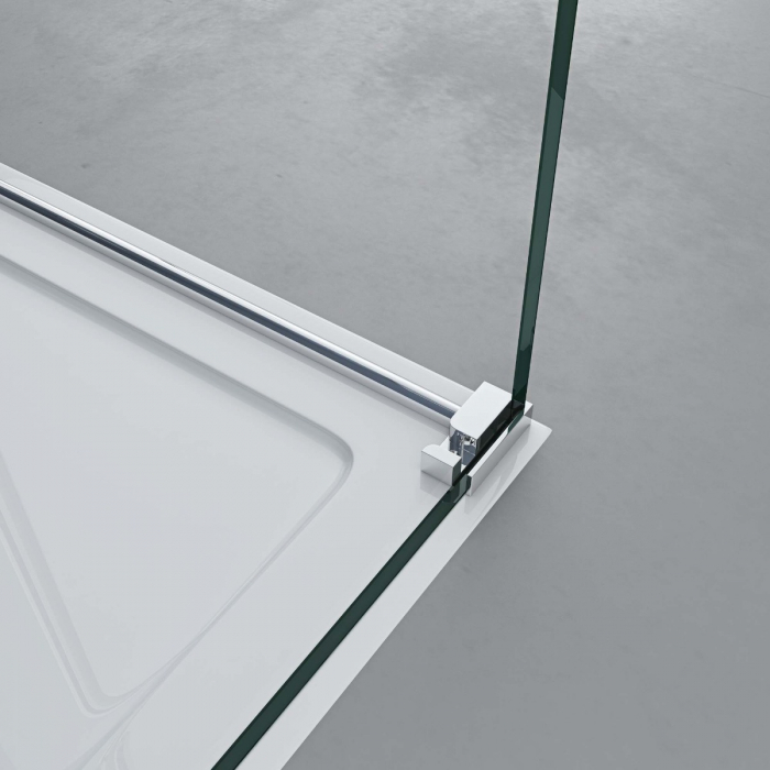 Cabina Astra 18K, crom, sticla transparenta, usa glisanta, cu sau fara cadita, diverse dimensiuni [4]