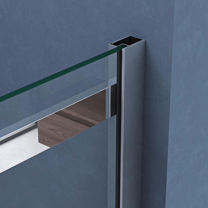 Cabina Astra 18K, crom, sticla transparenta, usa glisanta, cu sau fara cadita, diverse dimensiuni [10]