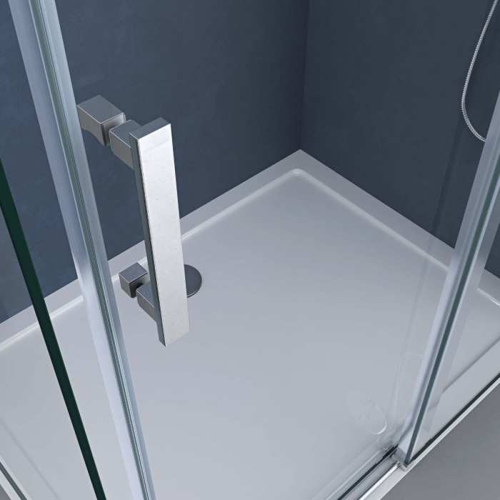 Cabina Astra 18K, crom, sticla transparenta, usa glisanta, cu sau fara cadita, diverse dimensiuni [6]