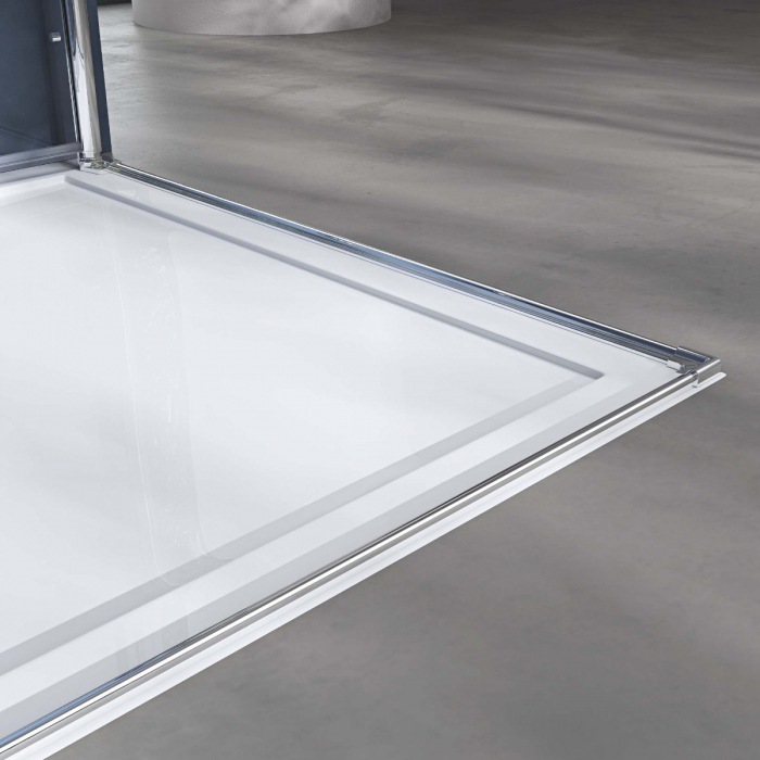 Cabina Astra 26K, crom, sticla transparenta, 2 usi pliabile, cu sau fara cadita, diverse dimensiuni [9]