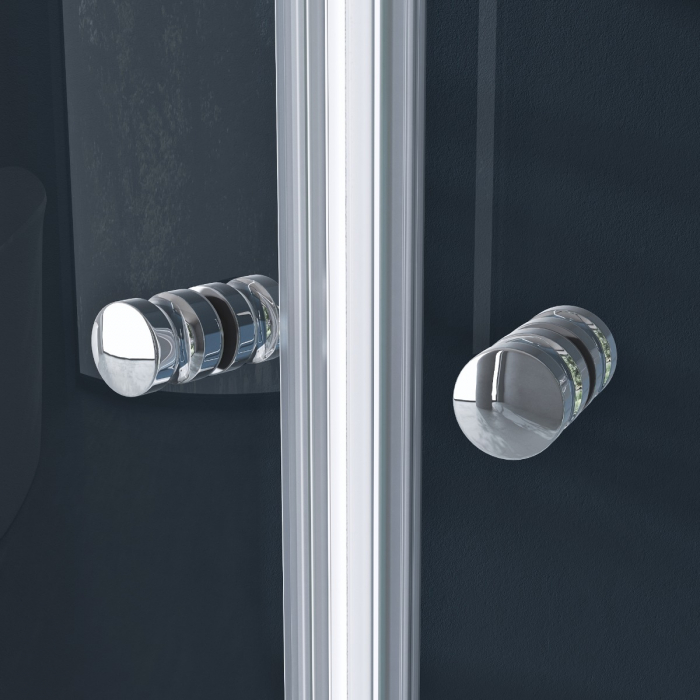 Cabina Astra 32K, 2 usi glisante, crom, sticla transparenta, cu sau fara cadita, diverse dimensiuni [2]