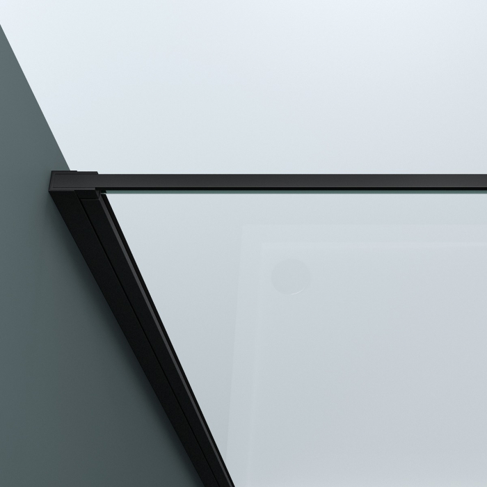 Cabina Astra 36 Plus, negru, sticla transparenta, usa batanta, cu sau fara cadita, diverse dimensiuni [10]
