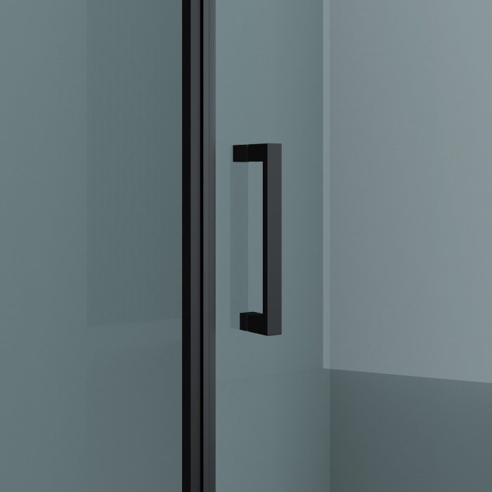 Cabina Astra 36 Plus, negru, sticla transparenta, usa batanta, cu sau fara cadita, diverse dimensiuni [12]