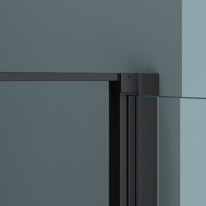 Cabina Astra 36 Plus, negru, sticla transparenta, usa batanta, cu sau fara cadita, diverse dimensiuni [8]