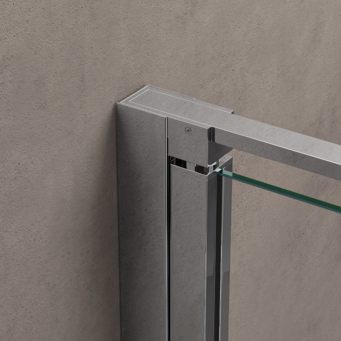 Cabina Astra 36UK, crom, sticla transparenta, usa batanta, cu sau fara cadita, diverse dimensiuni [3]