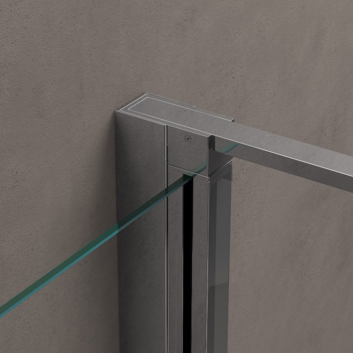 Cabina Astra 36UK, crom, sticla transparenta, usa batanta, cu sau fara cadita, diverse dimensiuni [4]