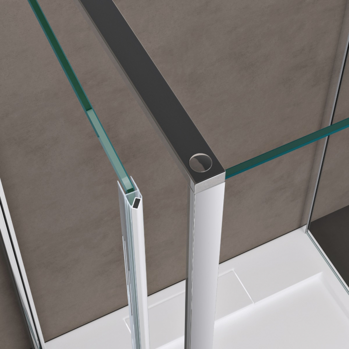 Cabina Astra 36UK, crom, sticla transparenta, usa batanta, cu sau fara cadita, diverse dimensiuni [6]