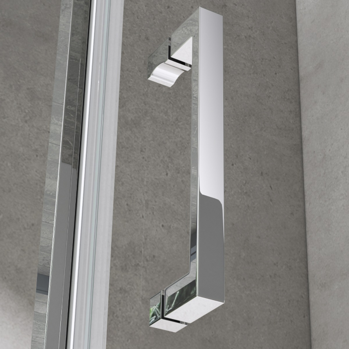Cabina Astra 37K, crom, sticla transparenta, usa pliabila, cu sau fara cadita, diverse dimensiuni [7]