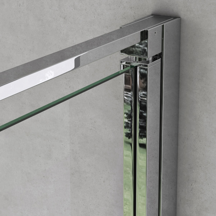 Cabina Astra 37K, crom, sticla transparenta, usa pliabila, cu sau fara cadita, diverse dimensiuni [3]