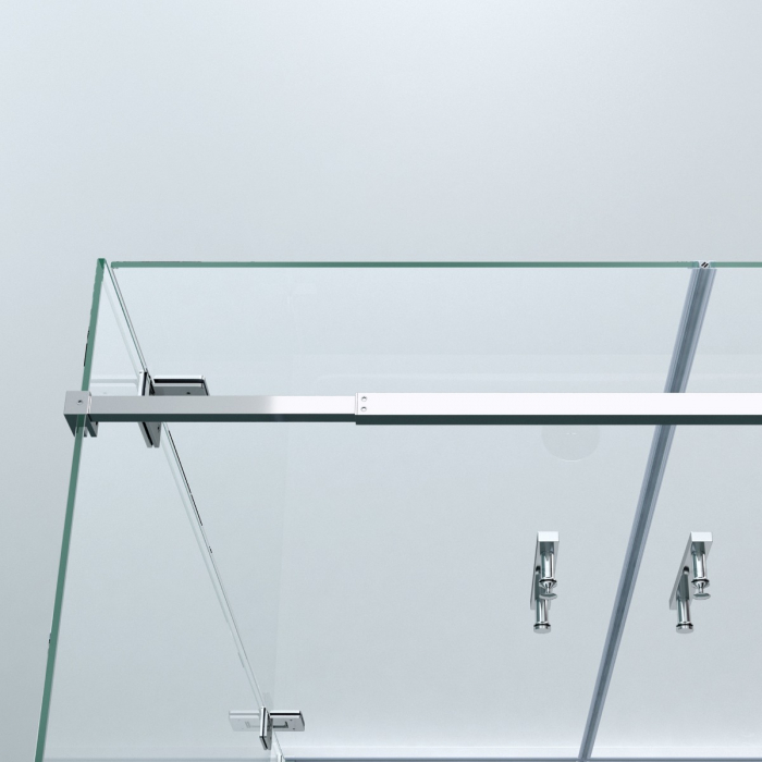 Cabina Astra 40UK, crom, sticla transparenta, 2 usi batante, cu sau fara cadita, diverse dimensiuni [5]