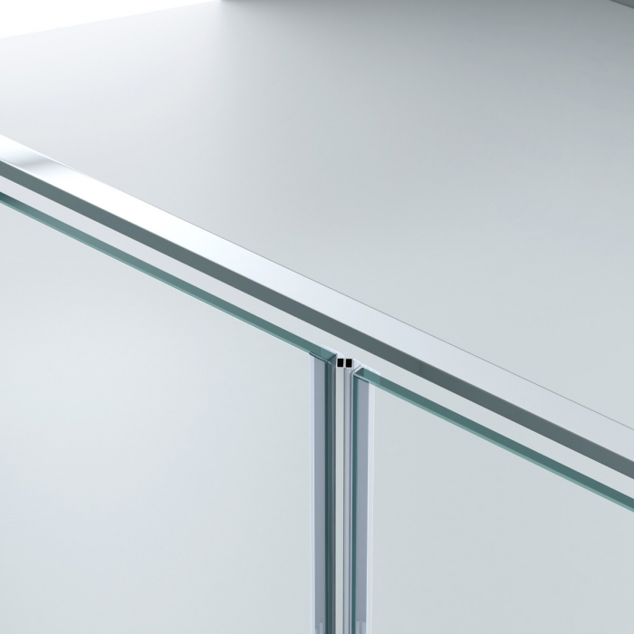 Cabina Astra 66K, crom sau negru, sticla transparenta, usa batanta, cu sau fara cadita, diverse dimensiuni [5]