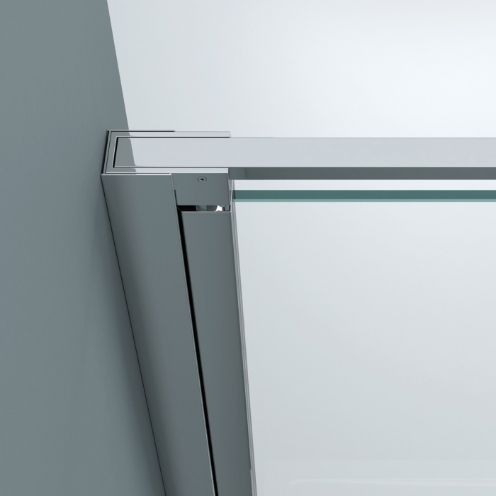 Cabina Astra 66K, crom sau negru, sticla transparenta, usa batanta, cu sau fara cadita, diverse dimensiuni [6]