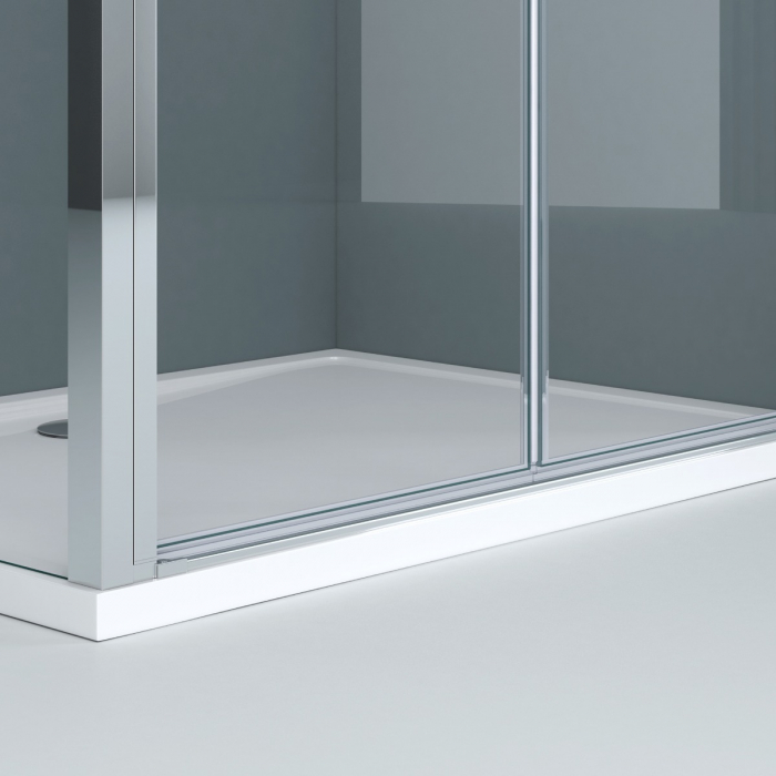 Cabina Astra 66K, crom sau negru, sticla transparenta, usa batanta, cu sau fara cadita, diverse dimensiuni [3]