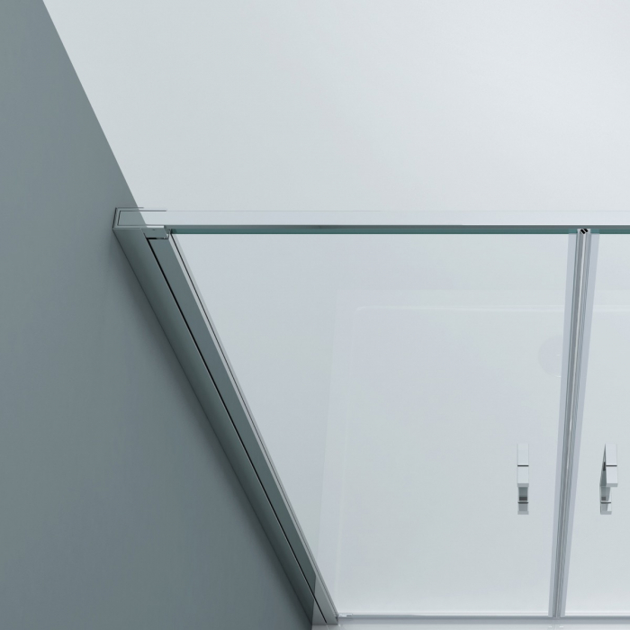 Cabina Astra 66K, crom sau negru, sticla transparenta, usa batanta, cu sau fara cadita, diverse dimensiuni [9]