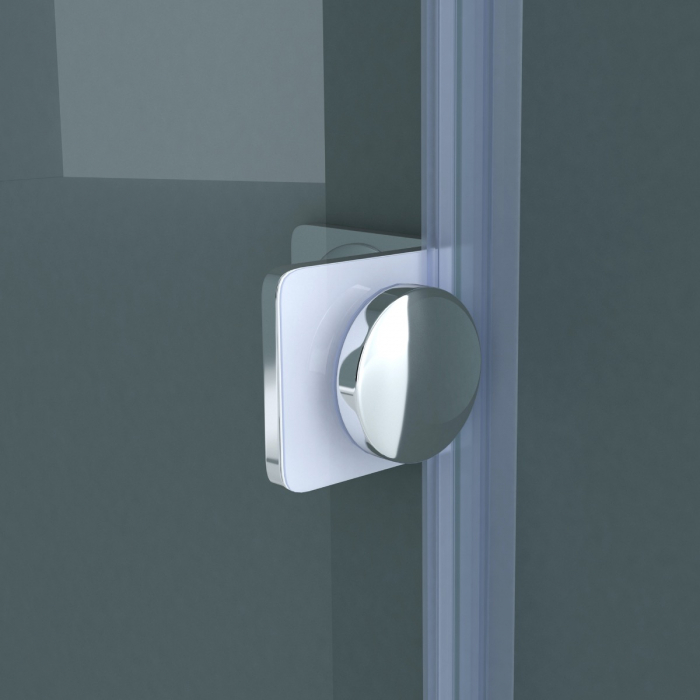 Cabina Astra R17-2, crom, sticla transparenta, usa glisanta, cu sau fara cadita, diverse dimensiuni [9]