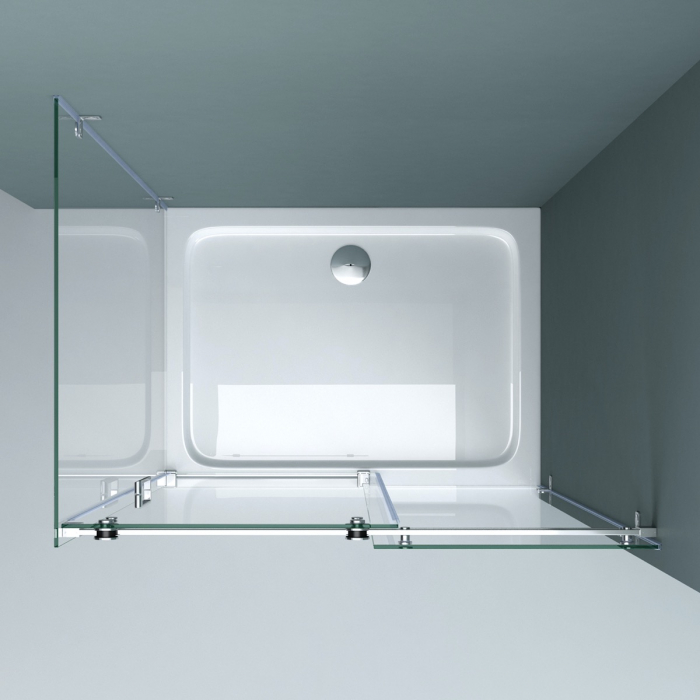 Cabina Astra R17-2, crom, sticla transparenta, usa glisanta, cu sau fara cadita, diverse dimensiuni [4]
