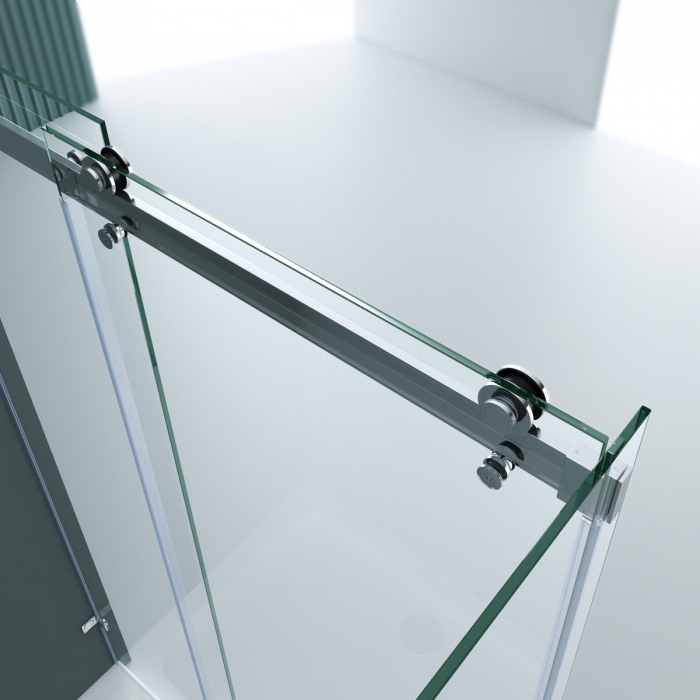 Cabina Astra R17-2, crom, sticla transparenta, usa glisanta, cu sau fara cadita, diverse dimensiuni [7]