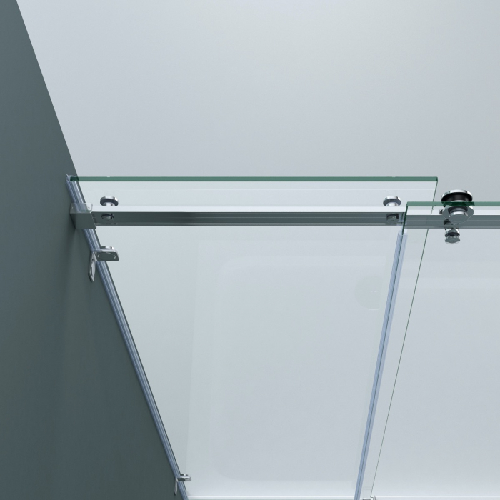 Cabina Astra R17-2, crom, sticla transparenta, usa glisanta, cu sau fara cadita, diverse dimensiuni [6]