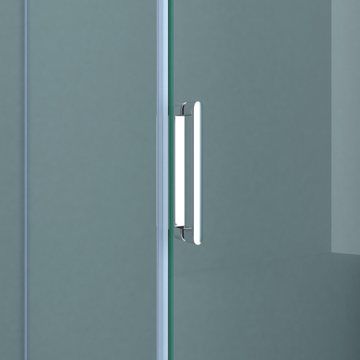 Cabina Astra R17-2, crom, sticla transparenta, usa glisanta, cu sau fara cadita, diverse dimensiuni [3]