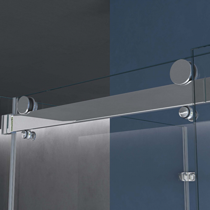 Cabina Astra R17-2UK, crom, sticla transparenta, usa glisanta, cu sau fara cadita, diverse dimensiuni [6]