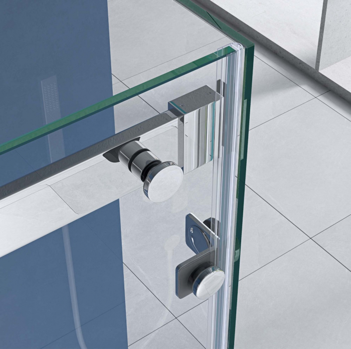 Cabina Astra R17-2UK, crom, sticla transparenta, usa glisanta, cu sau fara cadita, diverse dimensiuni [7]