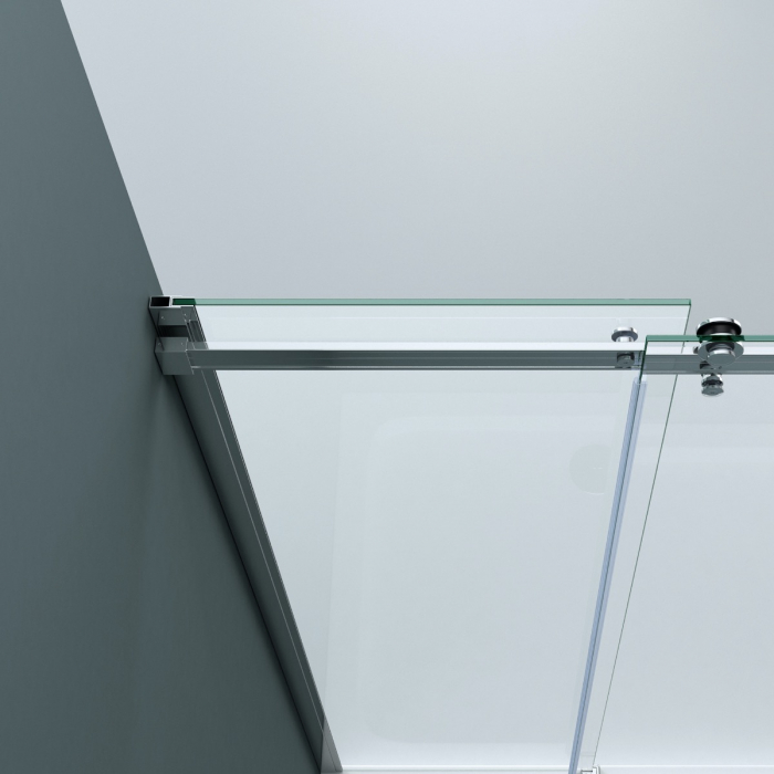 Cabina Astra R17, crom, sticla transparenta, usa glisanta, cu sau fara cadita, diverse dimensiuni [4]