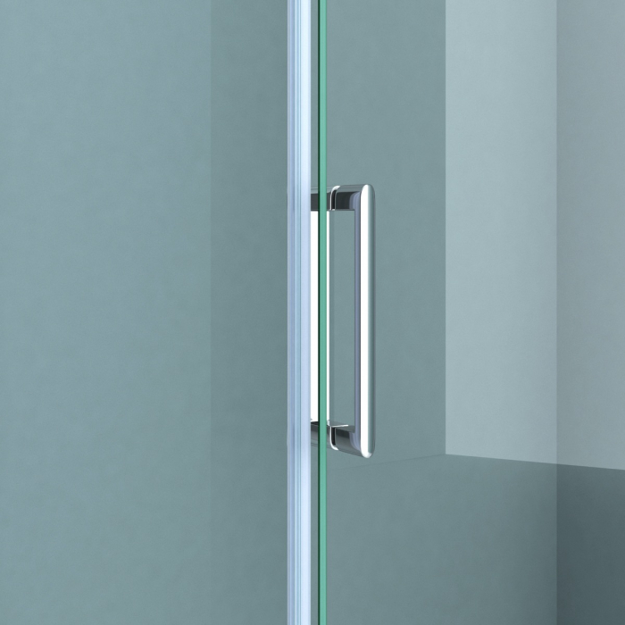 Cabina Astra R17, crom, sticla transparenta, usa glisanta, cu sau fara cadita, diverse dimensiuni [7]
