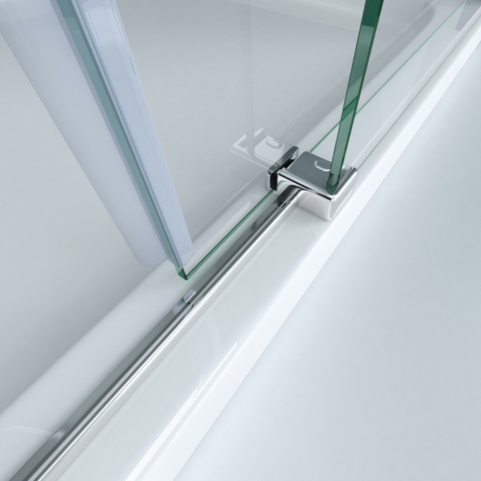 Cabina Astra R17, crom, sticla transparenta, usa glisanta, cu sau fara cadita, diverse dimensiuni [8]
