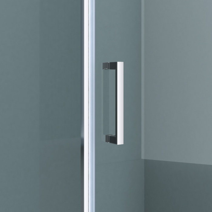 Cabina Astra R36, crom, sticla transparenta, usa batanta, cu sau fara cadita, diverse dimensiuni [6]