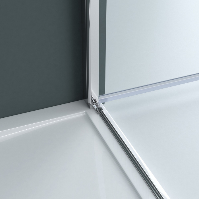 Cabina Astra R36, crom, sticla transparenta, usa batanta, cu sau fara cadita, diverse dimensiuni [8]