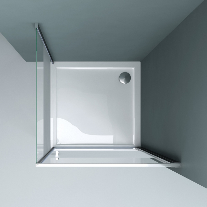 Cabina Astra R36MS, crom, sticla sablata partial, usa batanta, cu sau fara cadita, diverse dimensiuni [3]