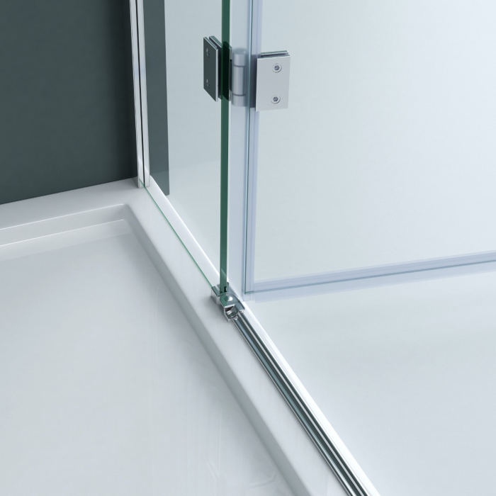 Cabina Astra R4, crom, sticla transparenta, usa batanta, cu sau fara cadita, diverse dimensiuni [7]