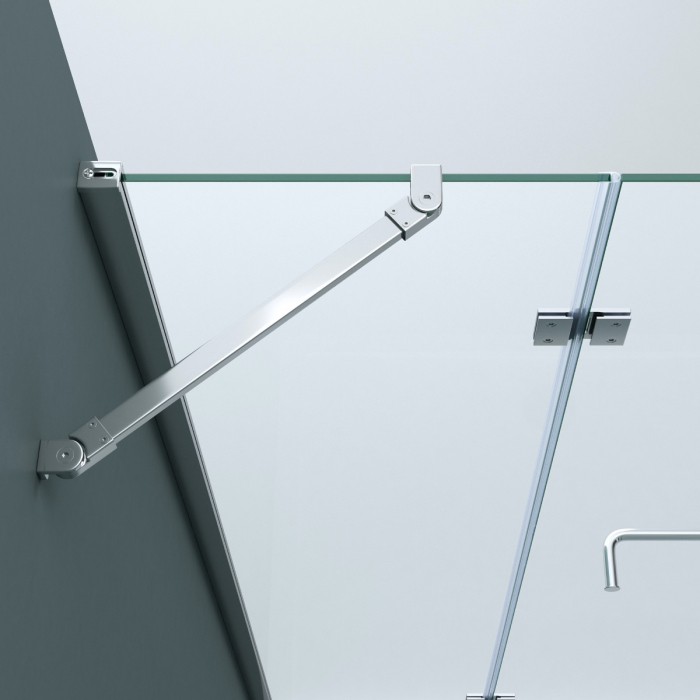 Cabina Astra R4, crom, sticla transparenta, usa batanta, cu sau fara cadita, diverse dimensiuni [10]