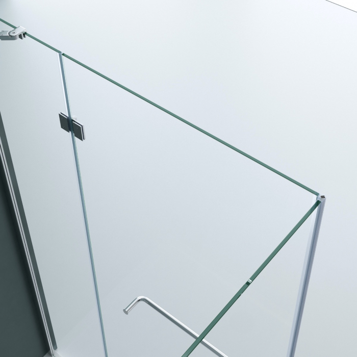 Cabina Astra R4, crom, sticla transparenta, usa batanta, cu sau fara cadita, diverse dimensiuni [9]