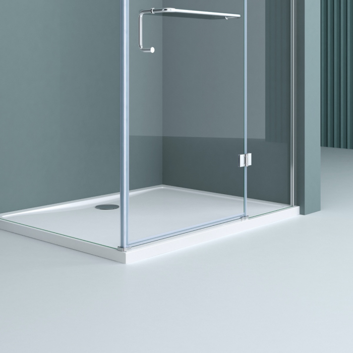 Cabina Astra R4, crom, sticla transparenta, usa batanta, cu sau fara cadita, diverse dimensiuni [11]