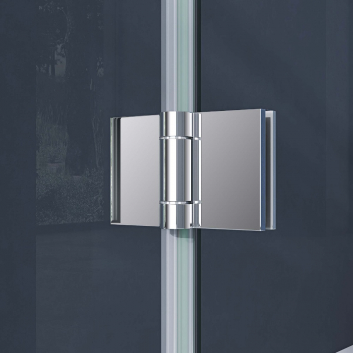 Cabina Astra R5, crom, sticla transparenta, usa batanta, cu sau fara cadita, diverse dimensiuni [4]