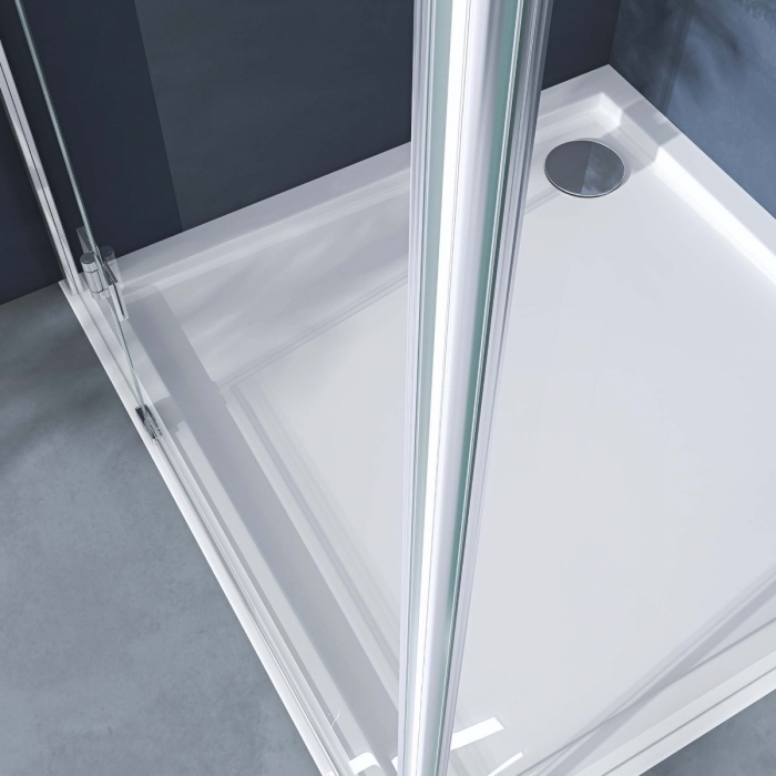 Cabina Astra R5, crom, sticla transparenta, usa batanta, cu sau fara cadita, diverse dimensiuni [9]
