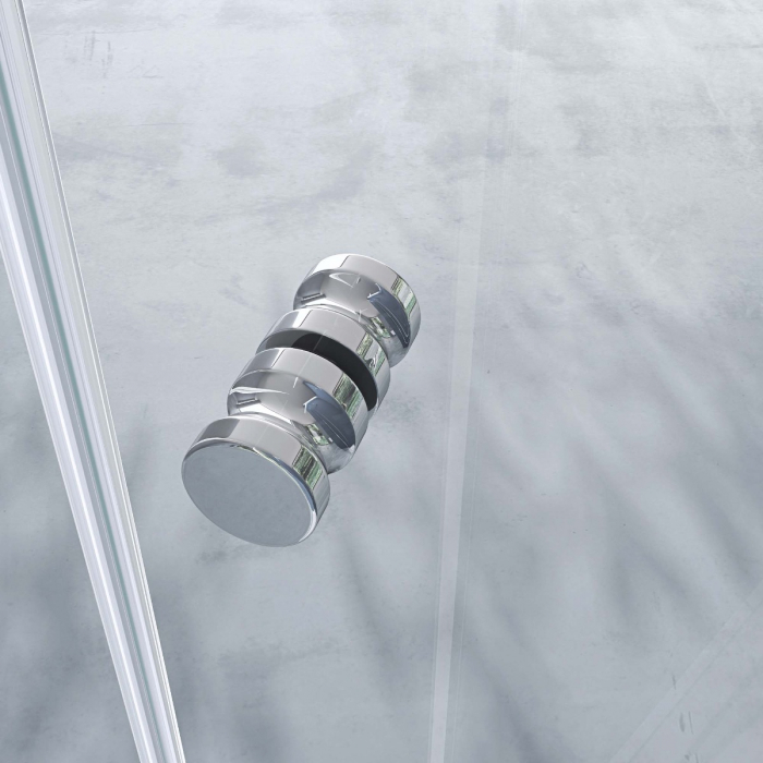 Cabina Astra R5, crom, sticla transparenta, usa batanta, cu sau fara cadita, diverse dimensiuni [3]