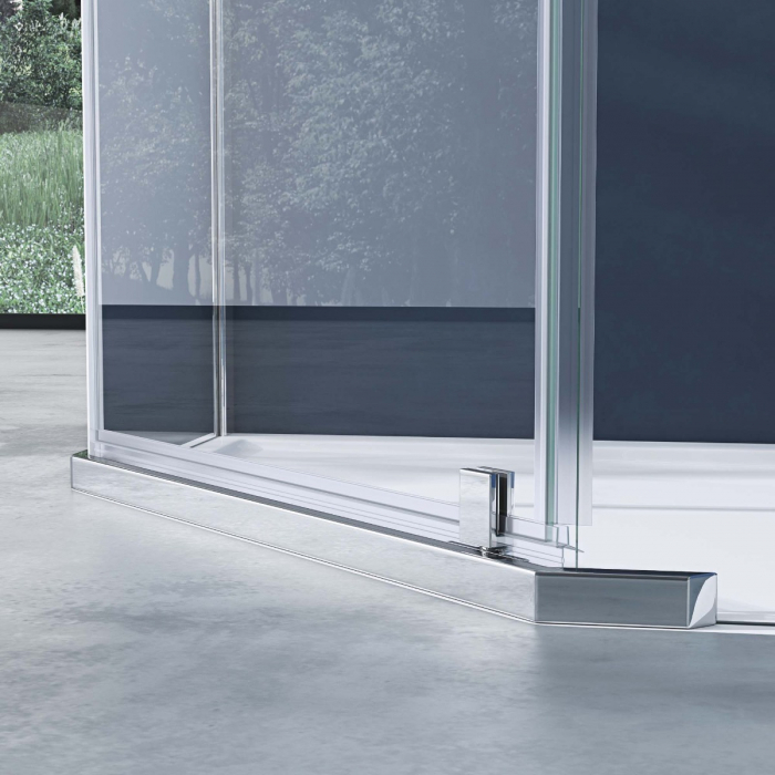Cabina Astra R8, crom, sticla transparenta, usa batanta, cu sau fara cadita, diverse dimensiuni [10]