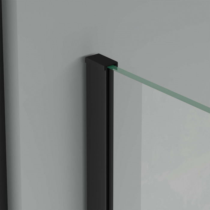 Cabina Astra Rav12, negru, sticla transparenta, usa glisanta, fara cadita, diverse dimensiuni [8]