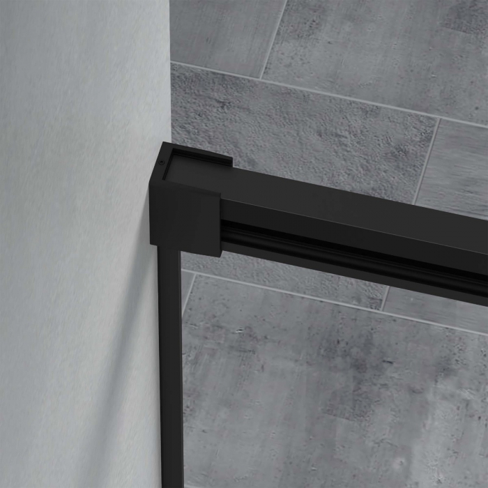 Cabina Astra Rav12, negru, sticla transparenta, usa glisanta, fara cadita, diverse dimensiuni [7]