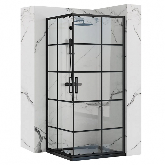 Cabina Concept Black 80 sau 90 cm, glisanta, negru [1]