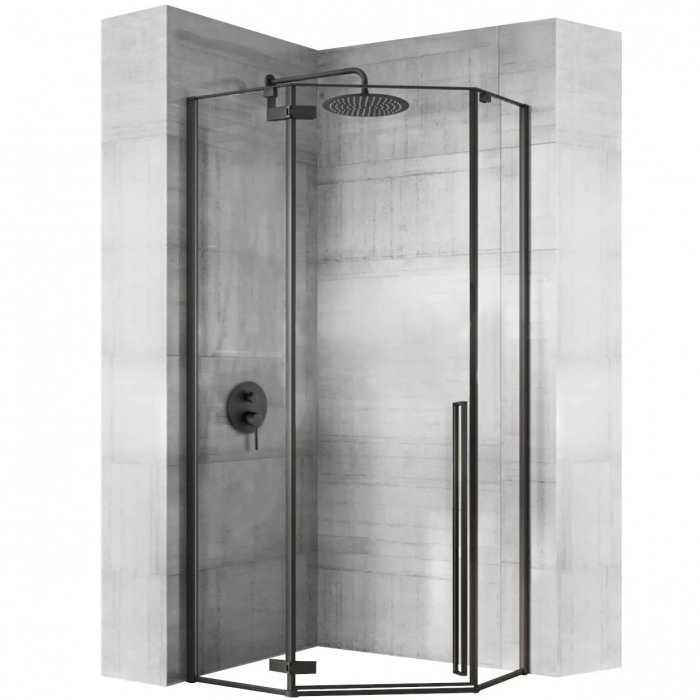 Cabina Diamond Black, batanta, cu sau fara cadita, negru [1]