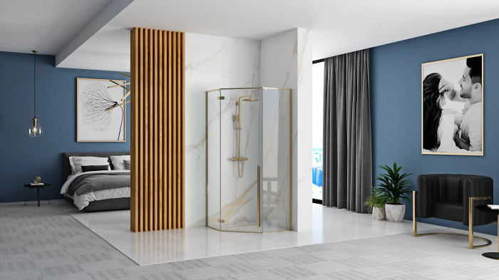 Cabina Diamond Gold, batanta, cu sau fara cadita, auriu [5]