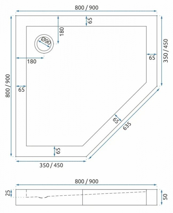 Cabina Diamond Gold, batanta, cu sau fara cadita, auriu [10]