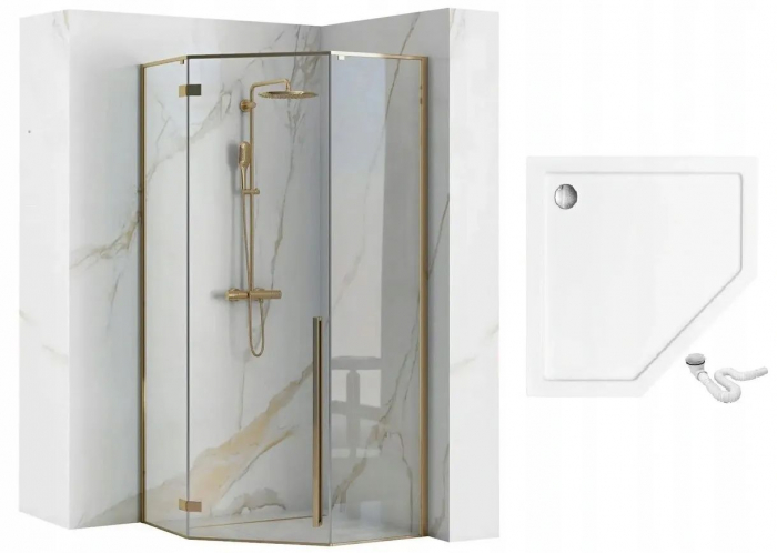 Cabina Diamond Gold, batanta, cu sau fara cadita, auriu [6]