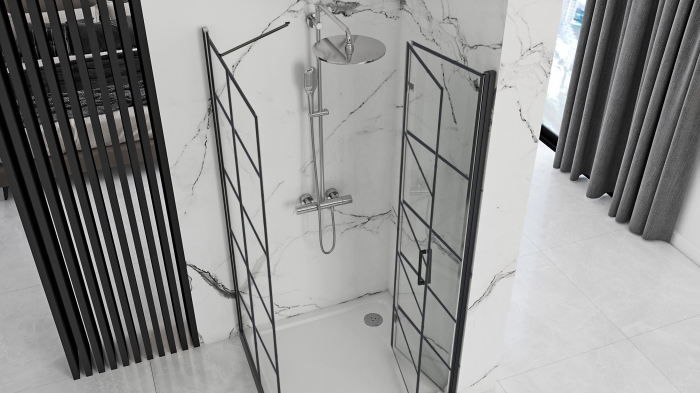 Cabina Molier Black, pliabila, negru [2]