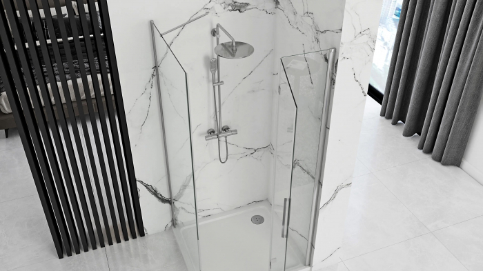 Cabina Molier Chrome, pliabila, crom [2]